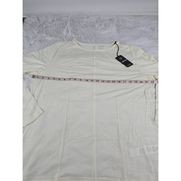 allbirds Natural Flow Studio Shirt Women’s Large Long Sleeve NWT $68 Blizzard - Picture 9 of 13